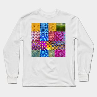 Pattern dotted and square Long Sleeve T-Shirt